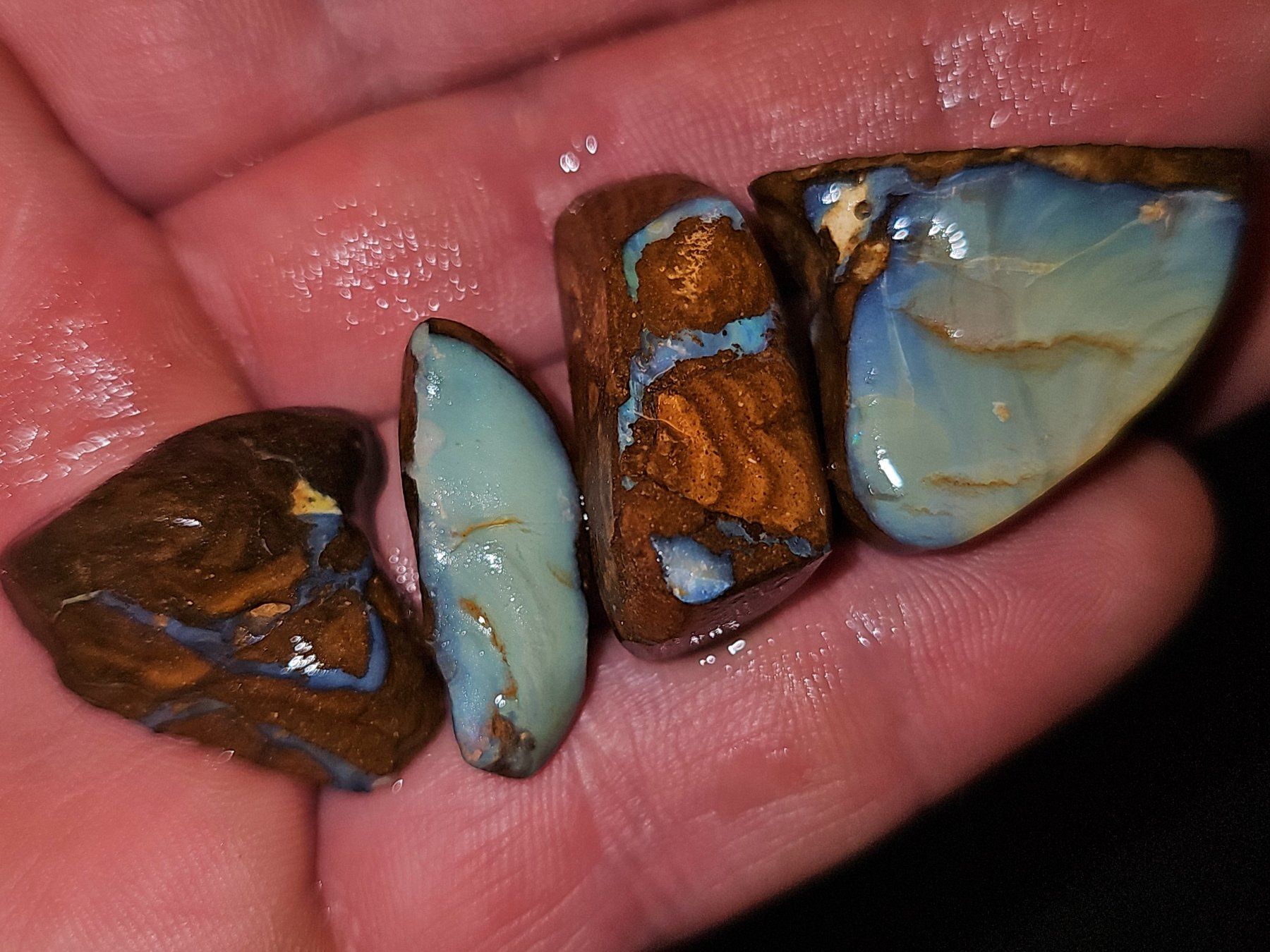 Pietre preziose: Australischer Boulder Opal Rohsteine – Usato da Uerkheim venduto da Winwinner 4