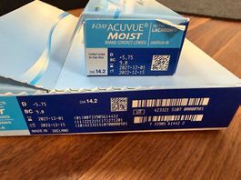 Acuvue Moist 1-Day D -5.75 BC 9.0 bis 2027-12, 99 Stück!