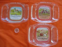 Nuesch Wein Balgach, 3 Aschenbecher