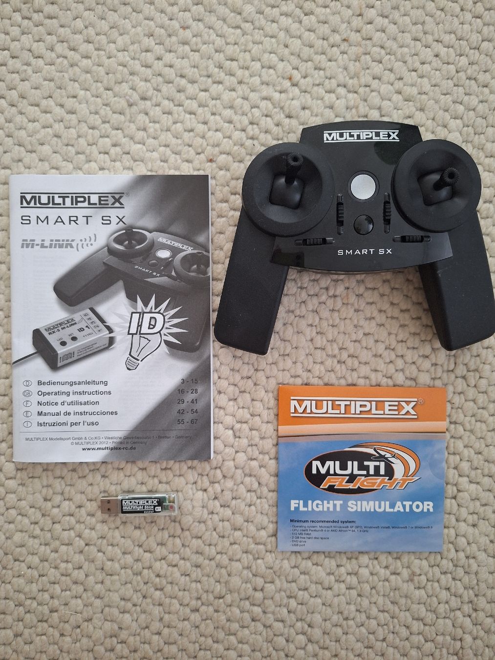 Multiplex Commande à distance: Fernsteuerung MULTIPLEX Smart SX mit Flight Simulator – D'occasion à Altstätten SG par oos_vz9t