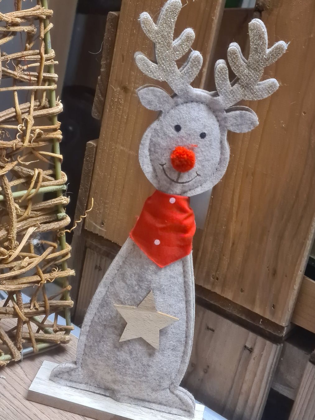 Tutte le decorazioni: Weihnachten Deko Filz Figur 30 cm – Usato da Amriswil venduto da kleindeko 1