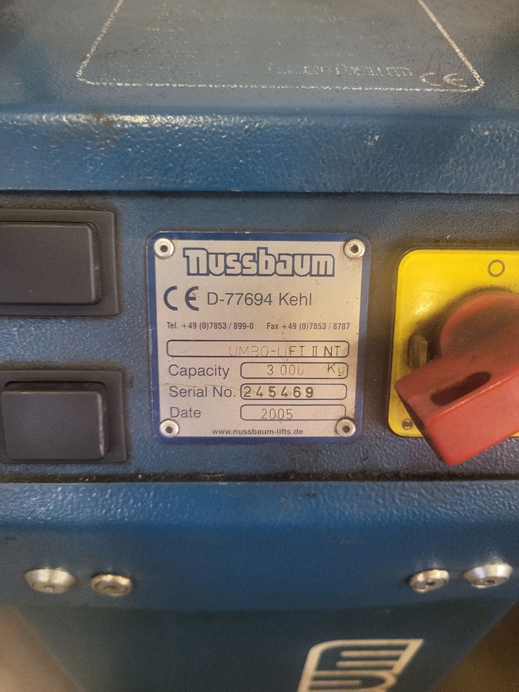 Piattaforme elevatrici & Crick: Nussbaum Jumbo Lift – Usato da Jegenstorf venduto da ChrisTec16 2