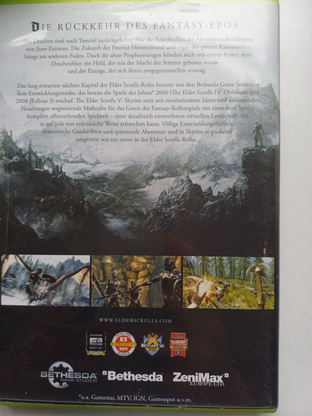 Spiele: Skyrim The Elder Scroll 5 XBOX 360 – Gebraucht aus Walenstadt von emynmuil1 1