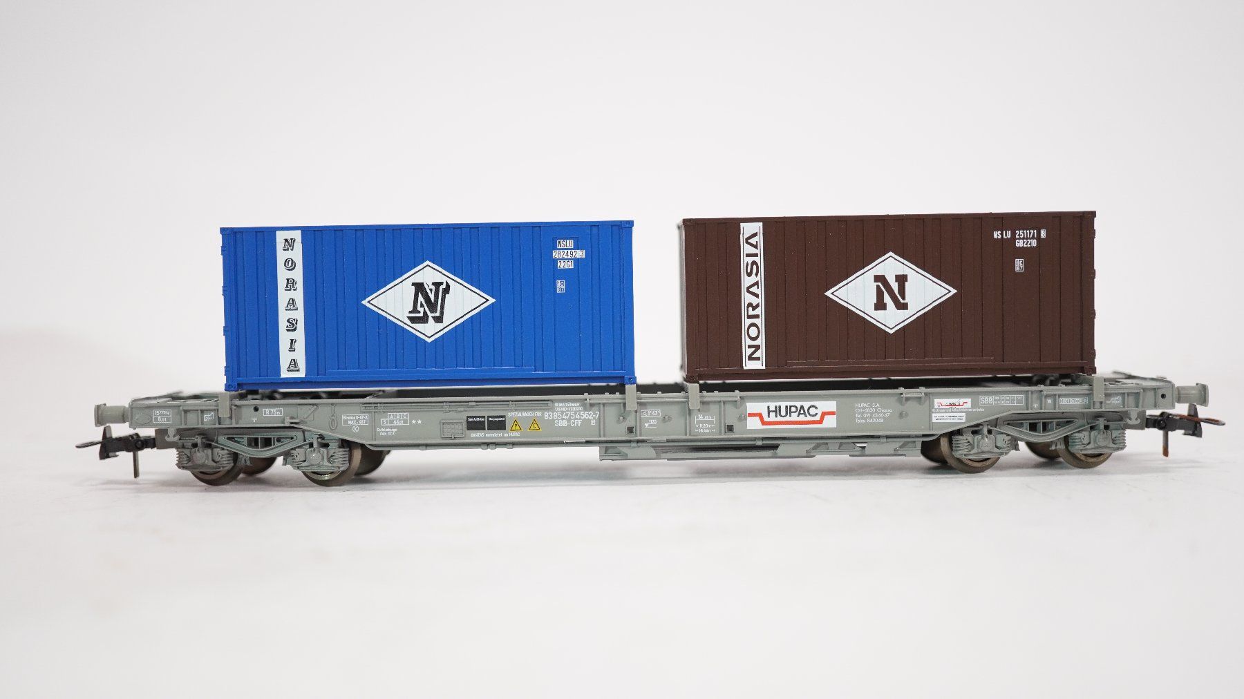 Roco Modelleisenbahnen: c1 Roco 47035 SBB Hupac Container Norasia – Gebraucht aus Uetendorf von tigermuegi 3
