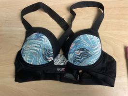 HKMXHunkemöller Sport-BH, Gr. 80B, schwarz/bunt, neuwertig