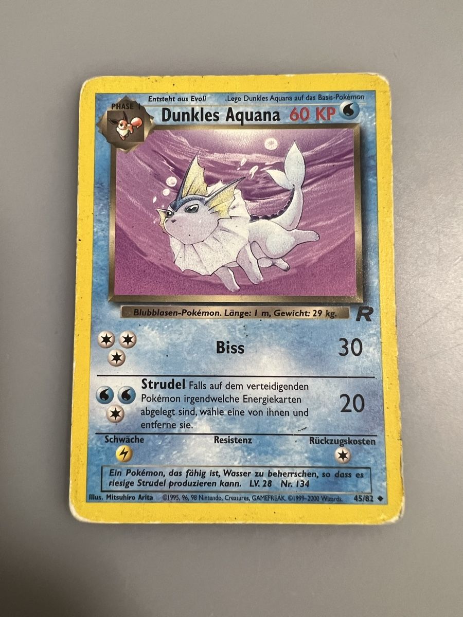 Pokémon Carte collezionabili: Dunkles Aquana – Usato da Muttenz venduto da Michugee97