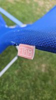 2 FIAM Designer-Liegestühle blau  klappbar & verstellbar