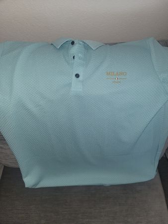 Sommerliches Milano Polo Shirt Türkis, Gr. M, neuwertig
