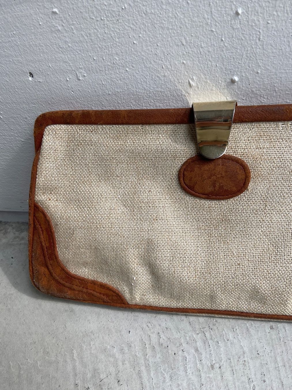 Borse da donna: 80s Vintage Leinen Clutch – Usato da Zürich venduto da enjoyxvintage 2