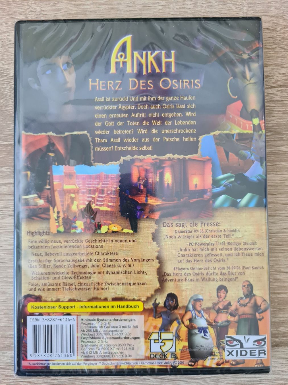 Giochi: Ankh: Herz des Osiris (German) - PC NEW – Usato da Carouge GE venduto da Franllo 1