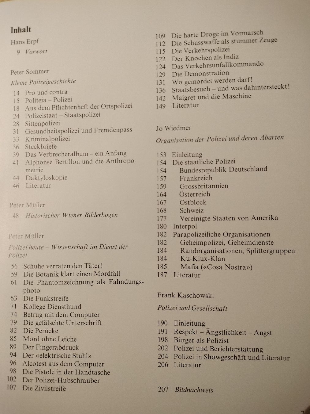 Libri: Altes Polizei Buch von 1976 – Usato da Schwanden Sigrisw venduto da cadieux71 2