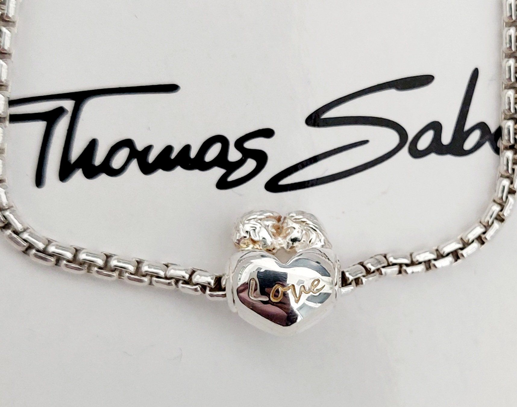Thomas Sabo Ciondoli: Thomas Sabo Bead love Silber 925 – Nuovo (secondo la descrizione) da Madetswil venduto da triforuz 2