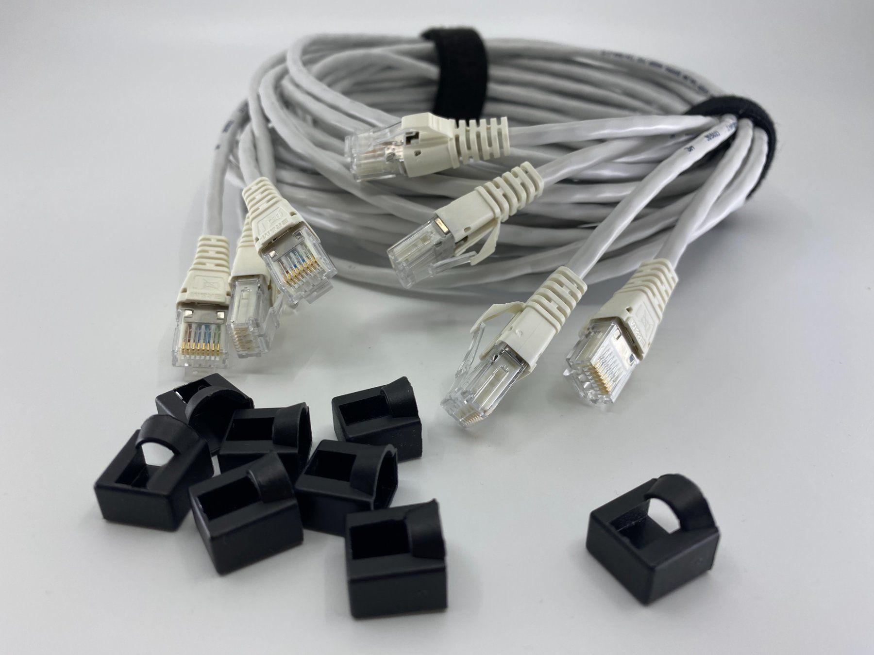 Kabel: R&M Patchkabel Cat 5e, U/UTP, 3 m, Grau - 200 MHz – Neu (gemäss Beschreibung) aus Langwiesen von Restposten-24 1