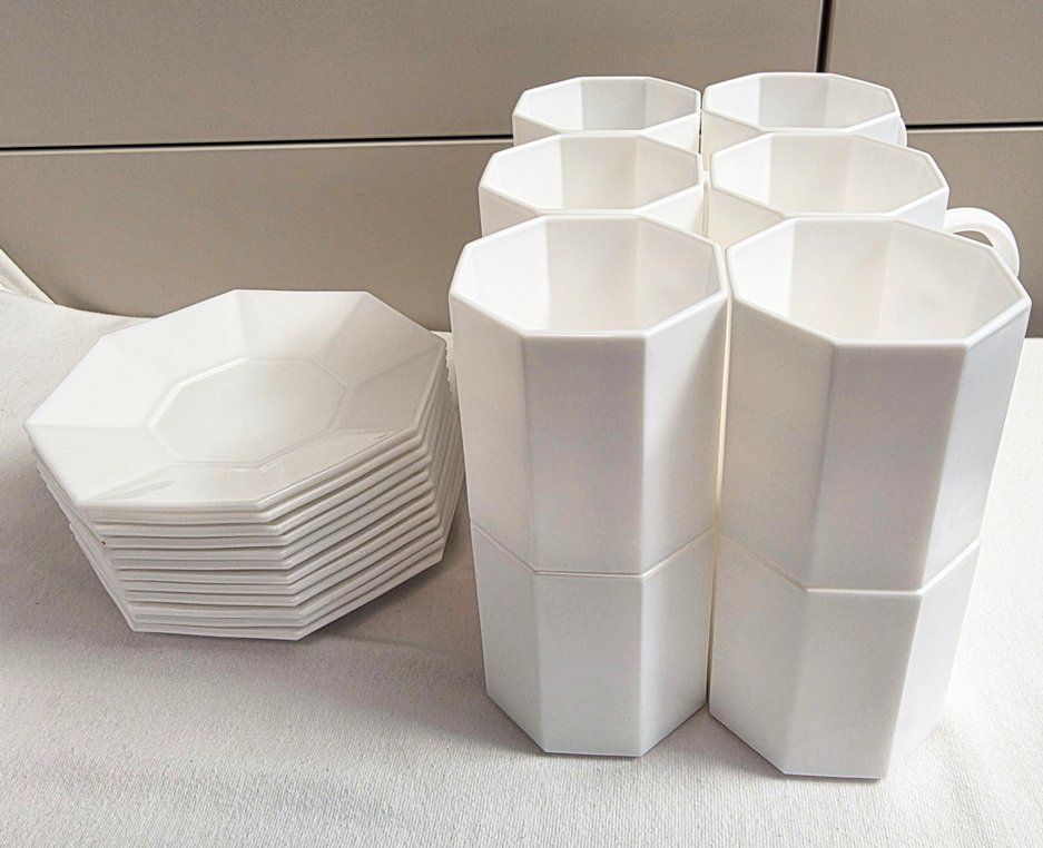 Geschirrsets: Original Arcoroc/Arcopal Octime Set in Weiss – Gebraucht aus Zürich von Numark 5
