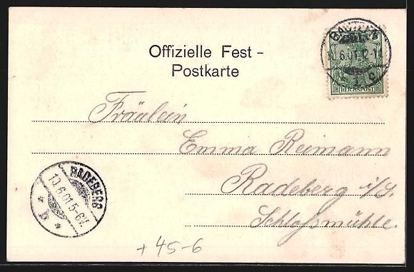 Cartoline postali: Litho Bautzen, Fest-Postkarte Sächsisch – Usato da Berlin venduto da bartko-reher 1