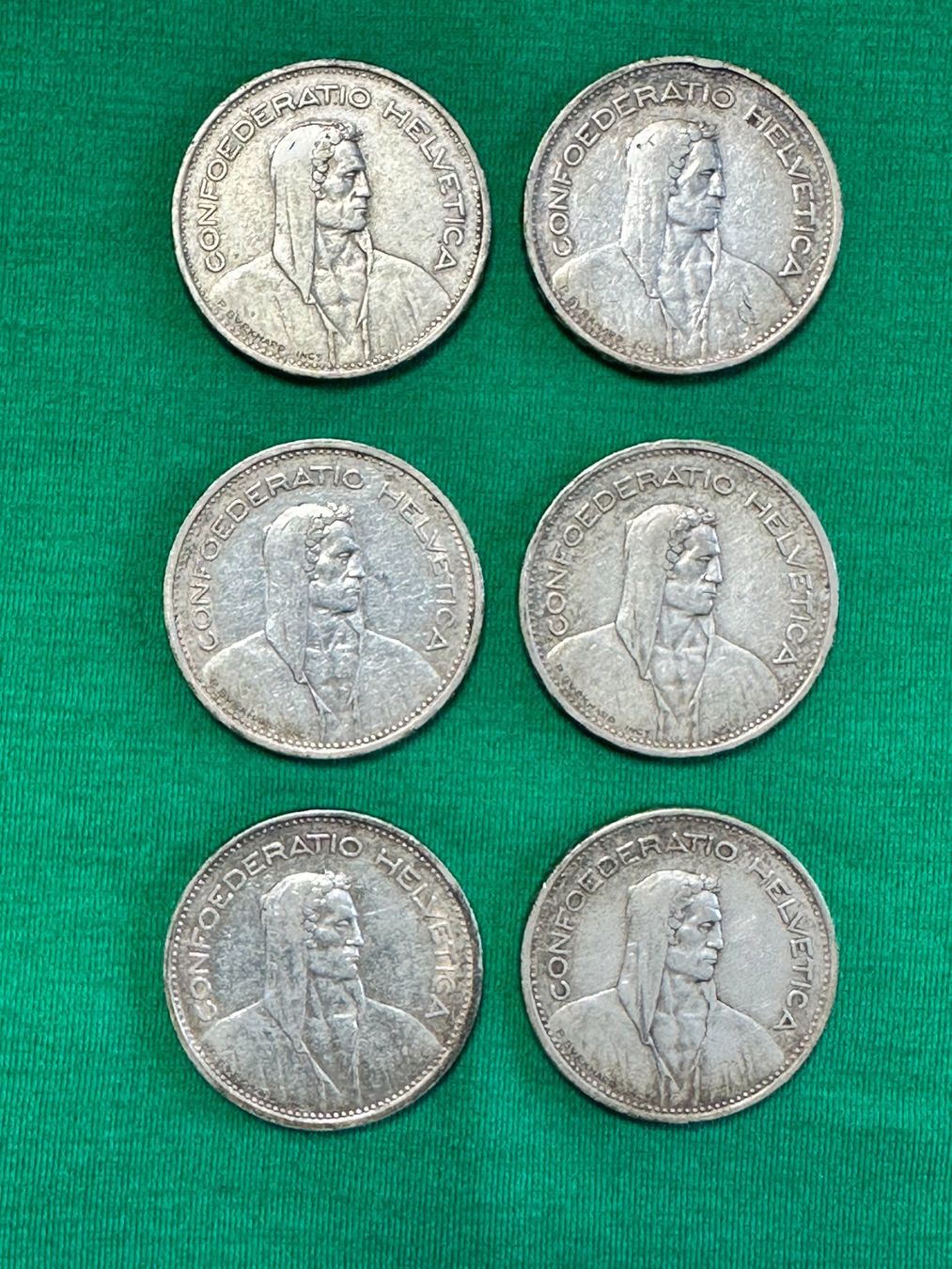 Tutti le monete: 5 Franken 1930er 6er Set – Usato da Spiez venduto da ann_yv9m 1