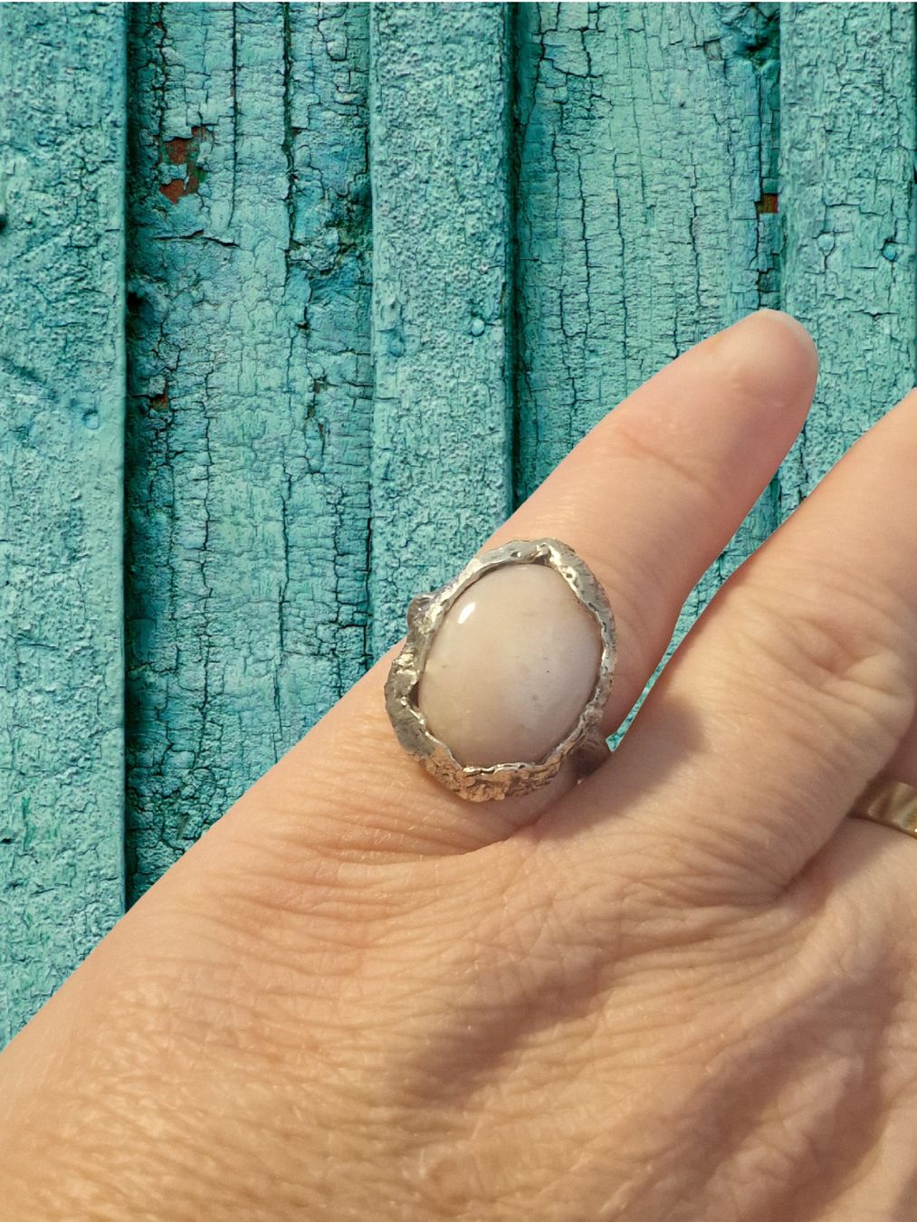 Anelli: Ring Silber mit rosa Andenopal, Grösse 51 – Nuovo e nell'imballaggio originale da Aarau venduto da Schmuckhoehle_MD 7