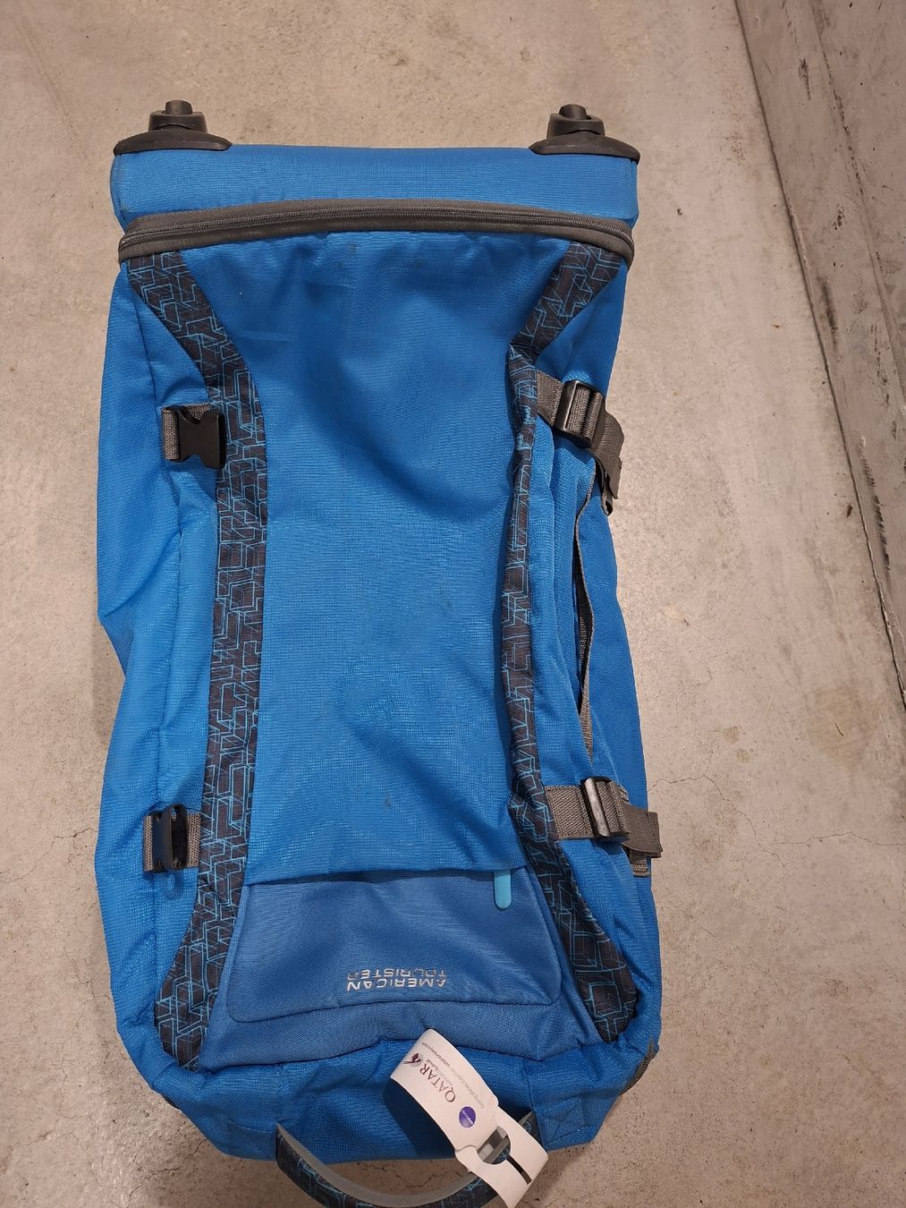 Reisekoffer: American Tourister Rollkoffer blau – Gebraucht aus Zürich von Swisswell49