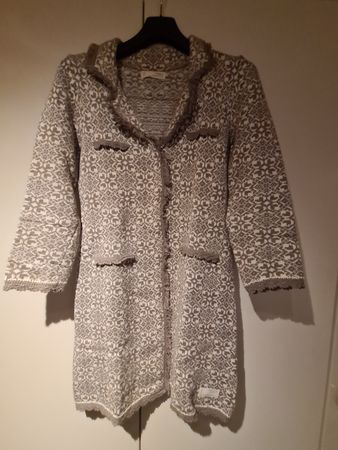 ODD MOLLY STRICKMANTEL TAUPE/BEIGE GR 2
