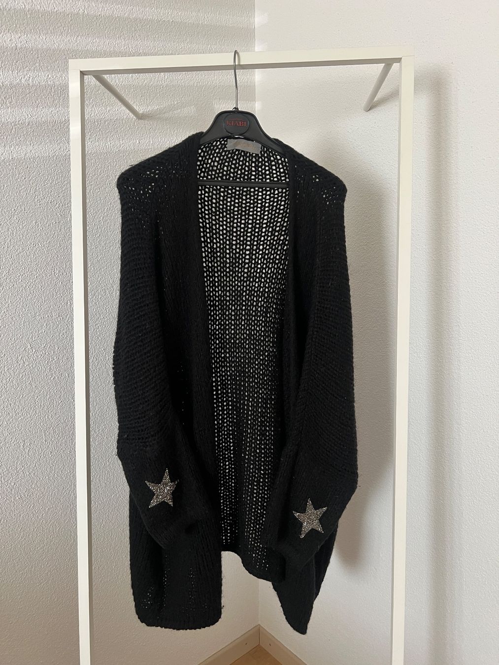 Jacken: Oversize Strickjacke One-Size, schwarz, Boho-Style – Gebraucht aus Zürich von methee1107