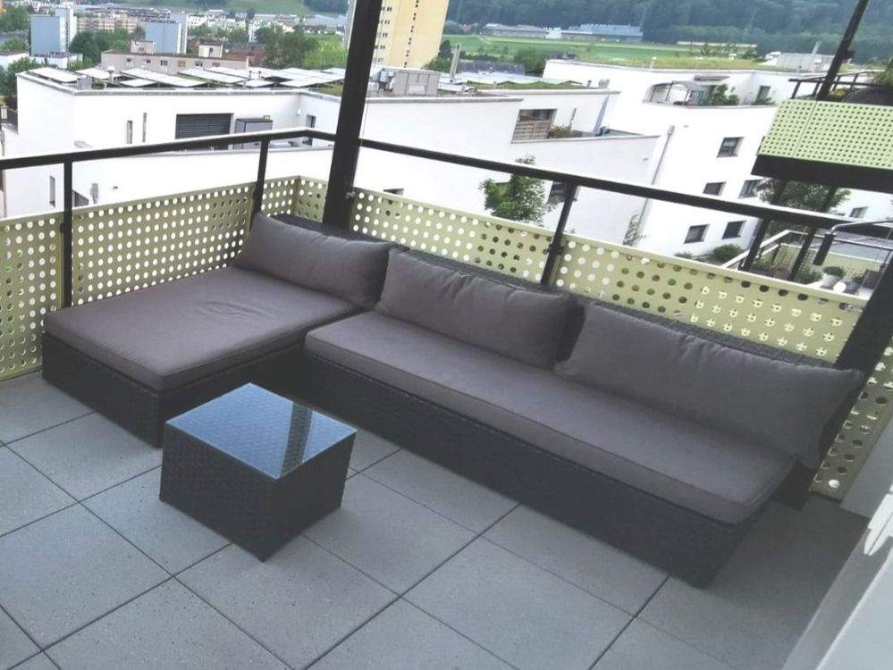 Rattan Garten/Balkon Lounge L Form Kaufen auf Ricardo