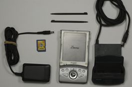 PDA Sharp Zaurus SL-5500 mit Opie v1.2.0 (2005) and Zubehör