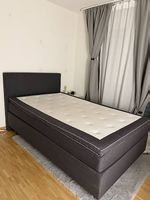 Boxspringbett 120x200 cm  Dunkelgrau  guter Zustand