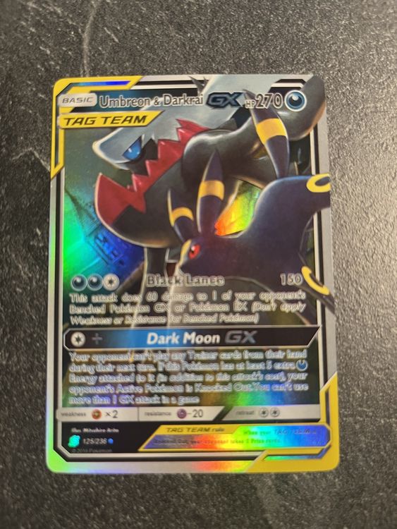 Pokémon Basic TAG TEAM Umbreon & Darkrai GX (Gebraucht) in Oberdorf SO ...