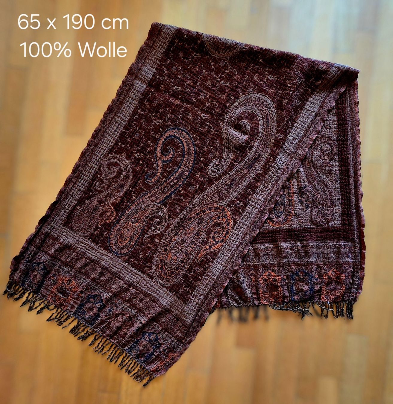 Foulard & Sciarpe: Warmer Wollschal, 100% Wolle, Indien – Nuovo (secondo la descrizione) da Meggen venduto da everydaysale