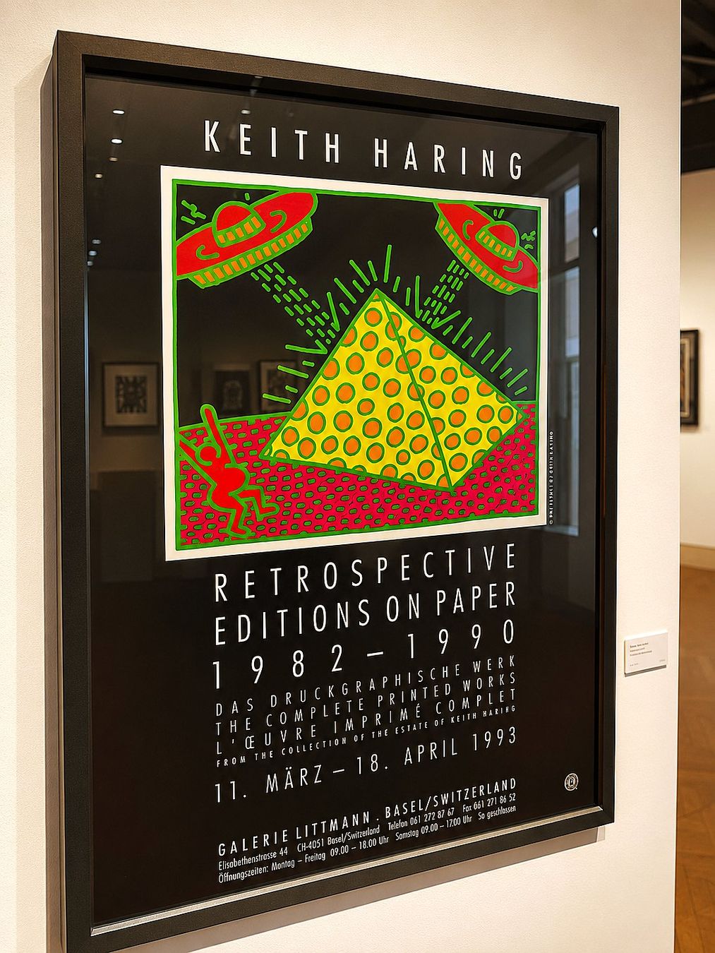 Poster & Bilder: Affiche originale Keith Haring 1993 – Gebraucht aus Montreux von LeVintage33