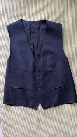 Herren Weste HUGO BOSS Schwarz Stretch Grösse 48