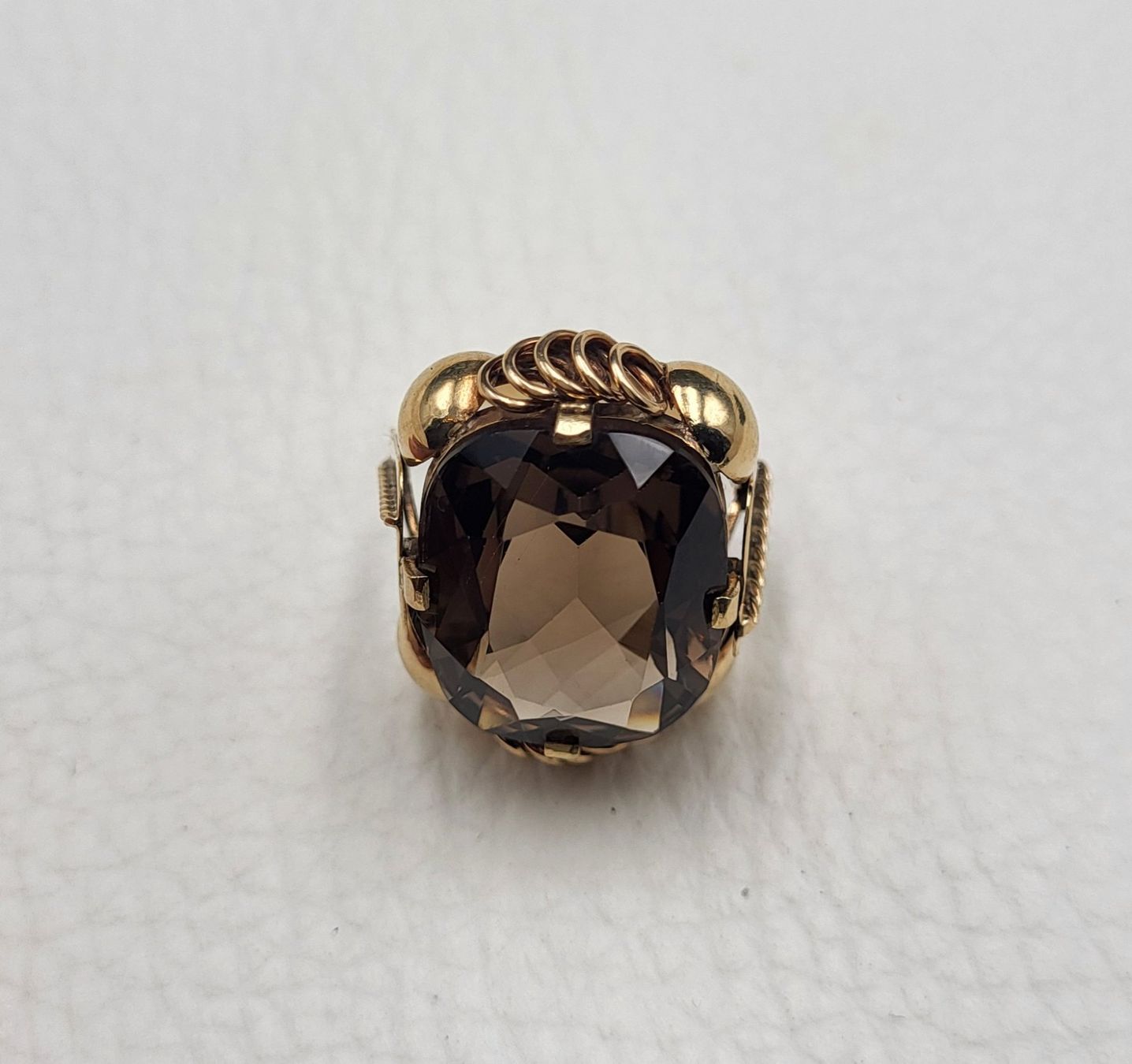 Anelli: Gold Ring 585 Mit Rauchquarz – Usato da Wald ZH venduto da Dasilver 9