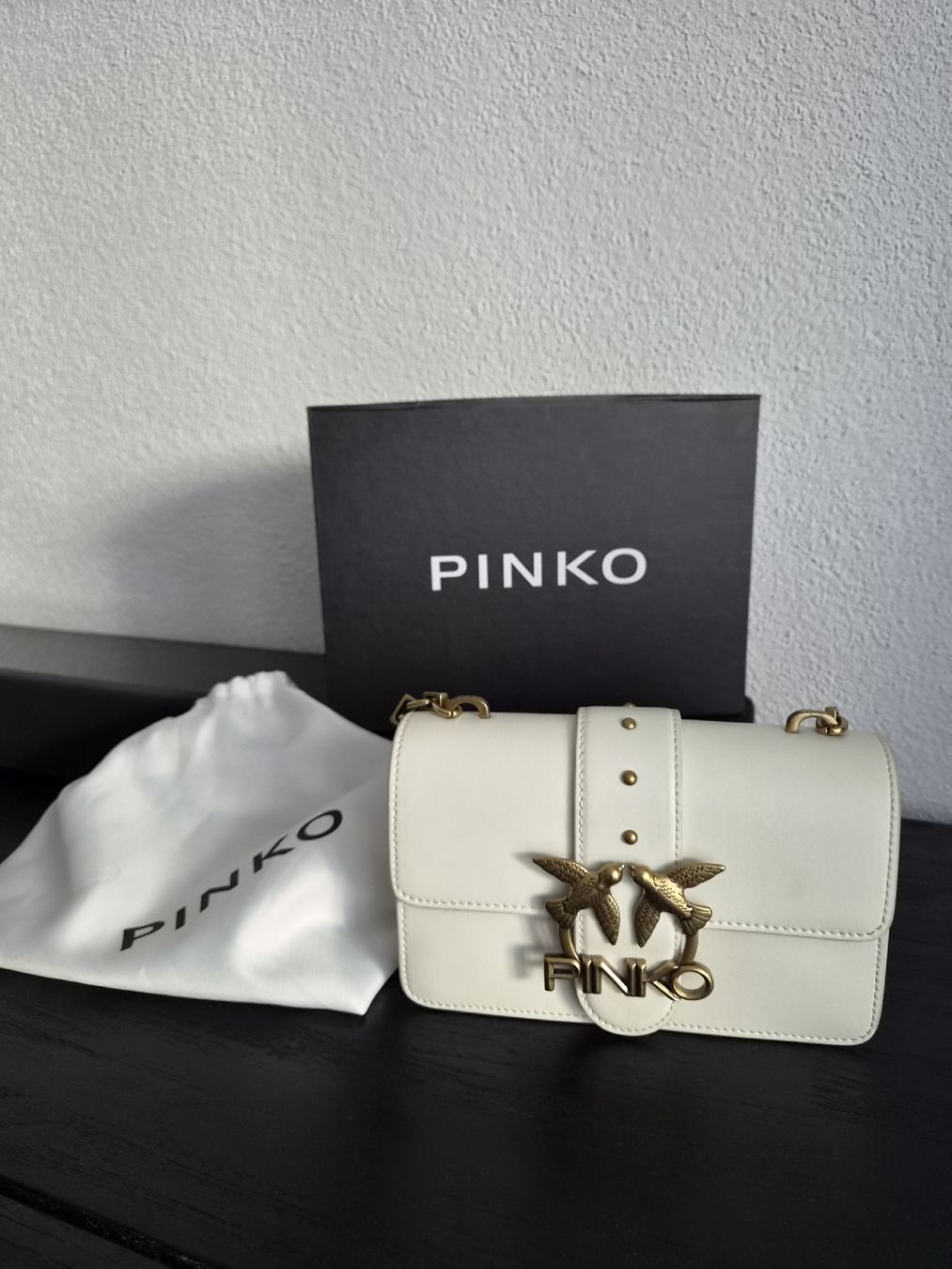 Pinko Borse da donna: Pinko Handtasche Leder weiss  – Usato da Bülach venduto da Recherchieren 1