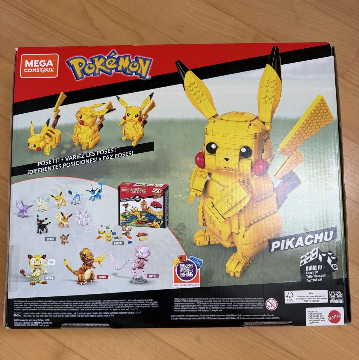 Mega Kit di costruzioni: POKÉMON Mega Construx Pikachu Baustein-Set 825 Teile – Nuovo e nell'imballaggio originale da Brunnen venduto da Eldra 1