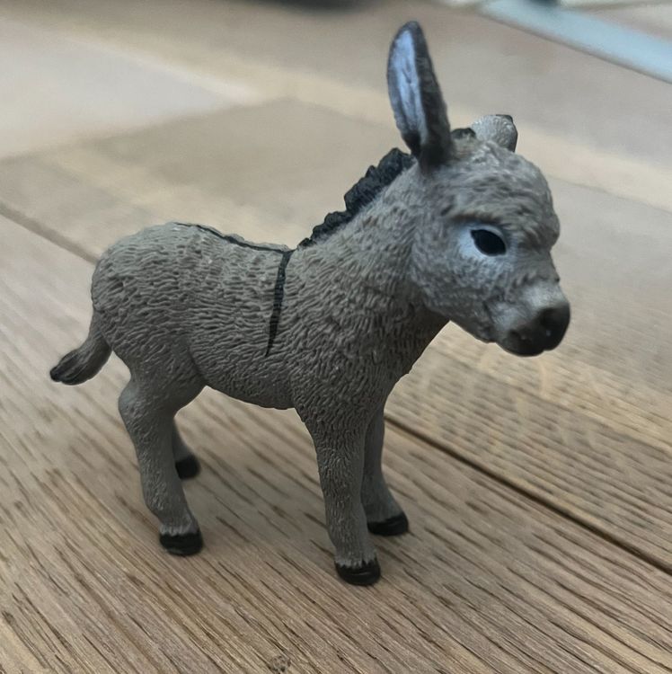 Schleich 13212 – Detailgetreue Esel-Figur Aus Kunststoff, Für Kinder Ab 3 Jahren