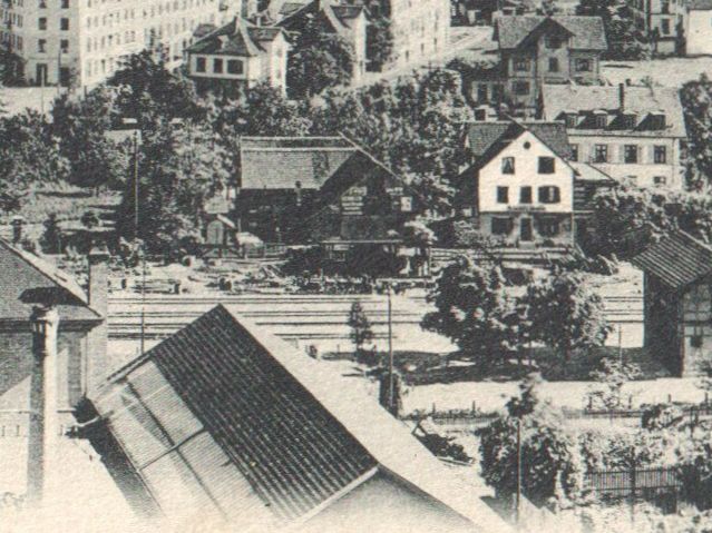 Cartoline postali: OERLIKON: Bahnhofquartier 1913 – Usato da Engelburg venduto da Swisscards
