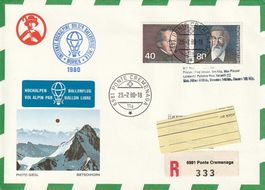 Pestalozzi-Stiftung, Mürren 1980, Ballonpost