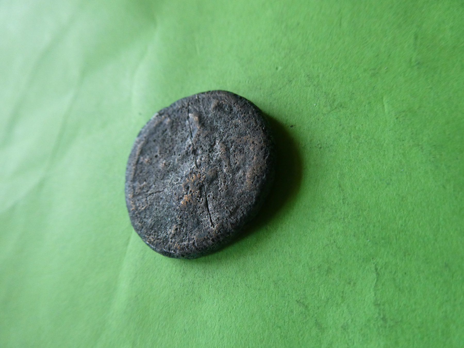 Alle Münzen: grosse uralte Bronzemünze  26 mm     11.63 g – Gebraucht aus Hinterforst von Rohusri 3