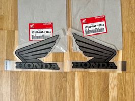 2x Honda Flügel Tankemblem Aufkleber - Set - Oldtimer
