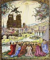 Etienne Chevalier, ab Bild von Jean Fouquet "Ansicht Paris"