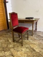 Chaise, rembourrée, dossier et assise