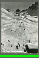 AK sw Jochpass OW / BE Skilift mit Wendenstöcke ≈ 1957 