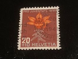 Feuerlilie ZNr. J123 - 1947 Vollstempel St. Gallen