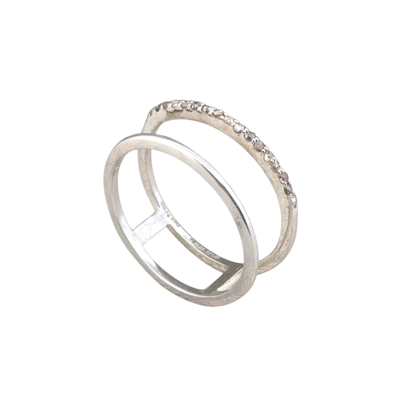 Olga Ribler Anelli: Silberring mit Diamanten Steinen, Grösse 56 – Nuovo (secondo la descrizione) da Luzern venduto da MonikaS03 2