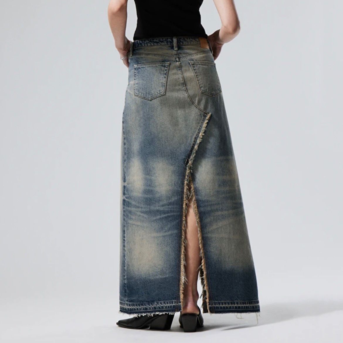 Weekday Gonne: Weekday Rhea Long Denim Skirt – Nuovo e nell'imballaggio originale da Zürich venduto da daria_m 2