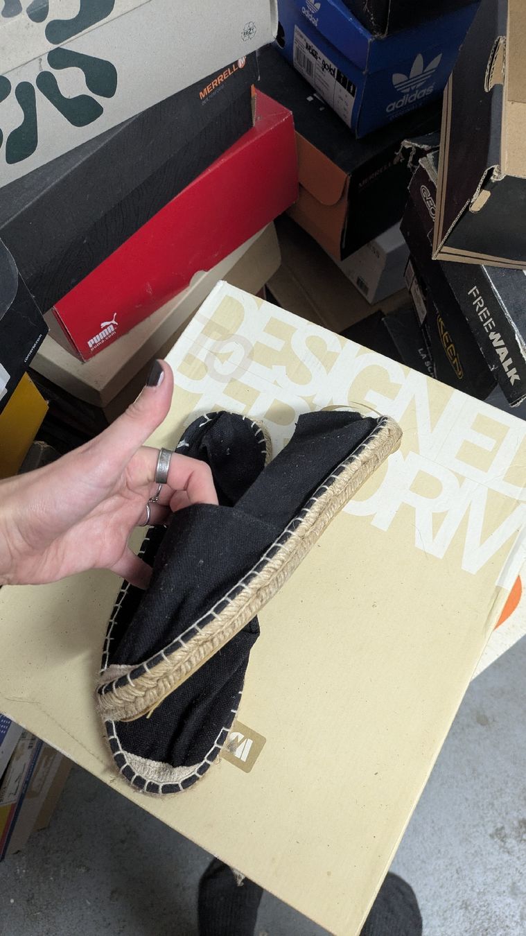 Scarpe da uomo: Espadrilles schwarz – Usato da Morgarten venduto da rra_jvw7 1