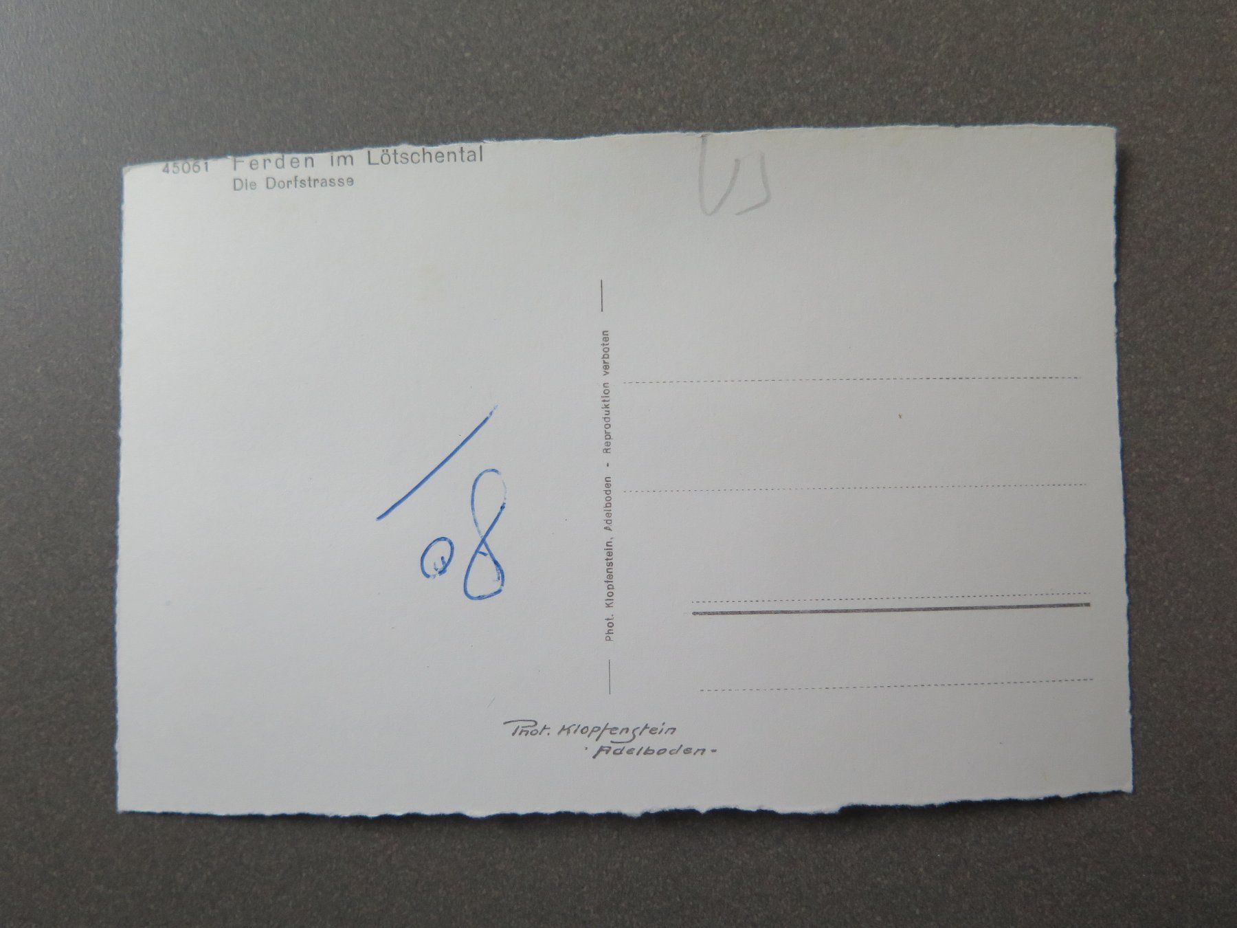 Cartoline postali: LÖTSCHENTAL - FERDEN IM LÖTSCHENTAL – Usato da Wittenbach venduto da lipasal 1