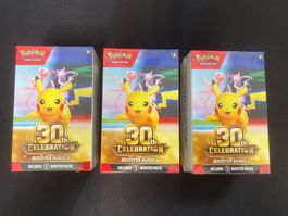 3 x 30th Celebration Booster Bundle OVP Sealed - EN ab 1🔥