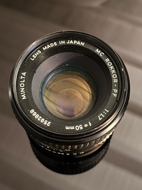 Objectif Minolta MC Rokkor-PF 50mm F/1.7 – Mise Au Point Manuelle, Monture MD