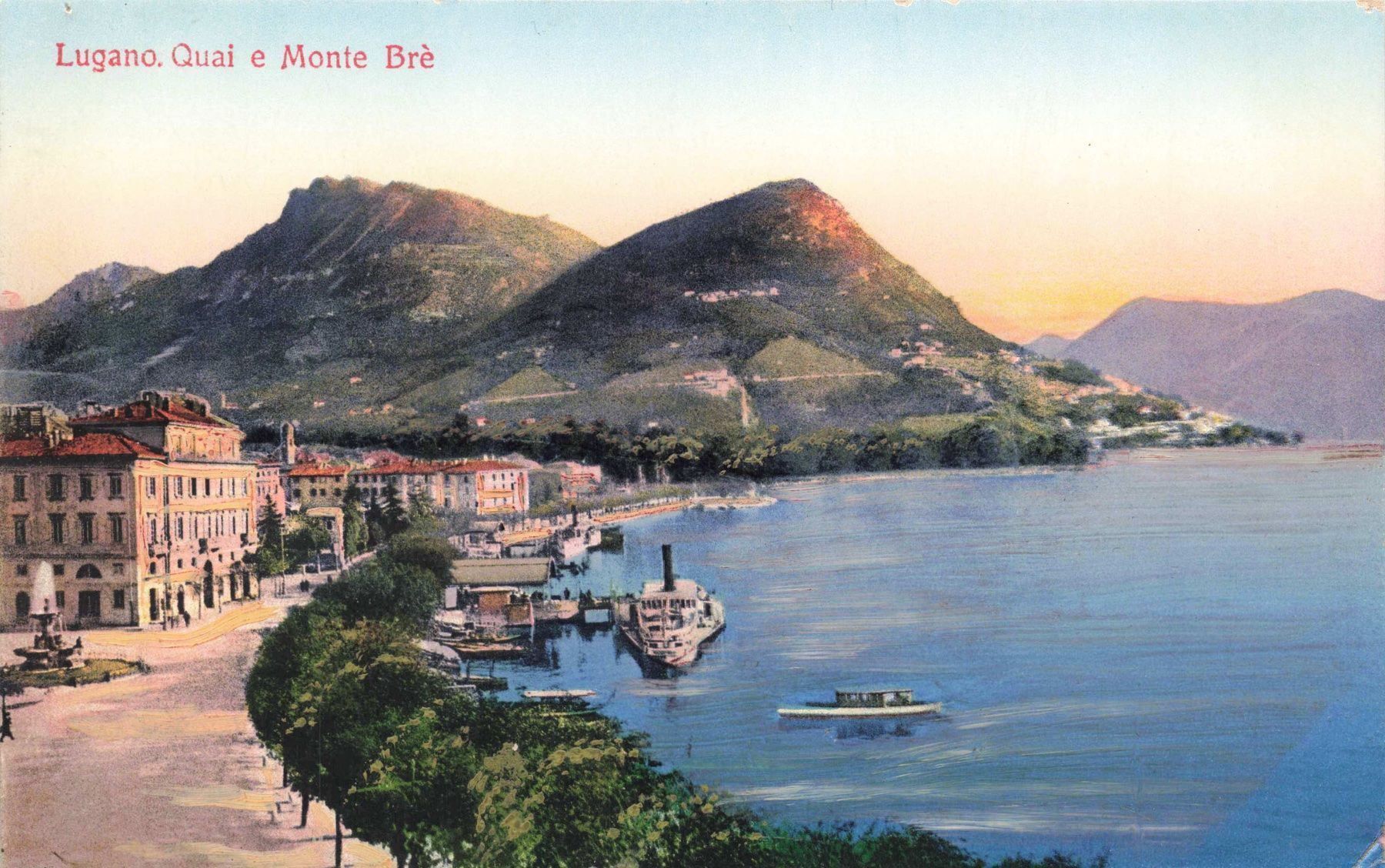 Cartoline postali: Lugano battello boot – Usato da Biasca venduto da Blenio71